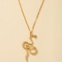 Exaggerated Zodiac Snake Necklace main image 5