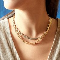 Simple New Golden Necklace main image 2