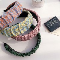 Korean  Color Matching New Wool  Handmade Headband main image 1