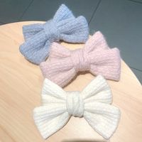 Woolen Knitted Big Bow Hairpin main image 6