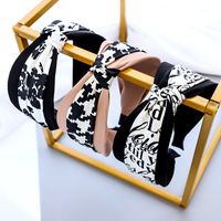 High-end Letter Printed Fabric Headband Wholesale main image 4