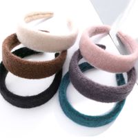 Woolen Fabric Cloth Wide-brimmed Headband main image 4