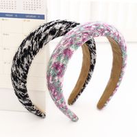 Korean Plush Sponge Wide Brim Headband main image 1