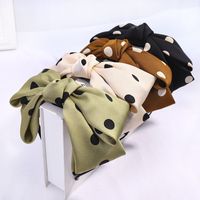 Korea New  Bow Polka Dot Hair Band main image 6