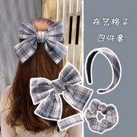 Jk Series Headwear Bow Hairpin Latticehair Rope Headband Set sku image 52