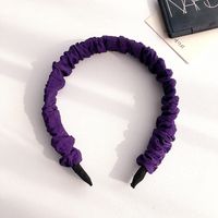 New Korean Chic Style Solid Color Fabric Folds Simple  Headband sku image 1