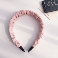 New Korean Chic Style Solid Color Fabric Folds Simple  Headband sku image 2