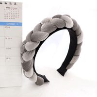 Elegant Simple Style Solid Color Cloth Hair Band sku image 2