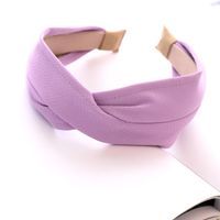 Korean Leather Middle Cross Headband sku image 4