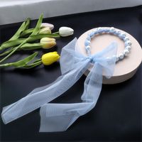 Perlenstirnband Mit Koreanischem Schleifenband sku image 2