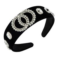 New Double Alloy Rhinestone Headband main image 6