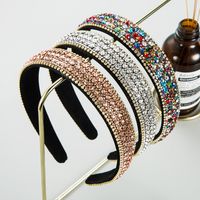 Korean  Trend Color Full Drill Non-slip Headband main image 1