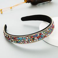 Korean  Trend Color Full Drill Non-slip Headband main image 5