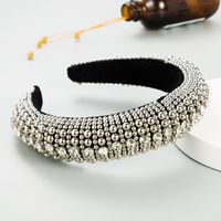 New  Flannel Thickened Sponge Starry Pearl Headband sku image 2