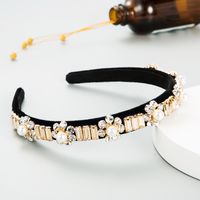 Korean Simple Retro Flower Pearl Headband sku image 5