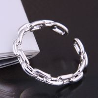Korean Fashion Simple Chain Personality Open Ring main image 3