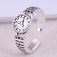 Korean Fashion Simple Retro Watch Opening Ring sku image 1