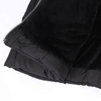 Hooded Long-sleeved Cotton Winter Long Zipper Jacket main image 6