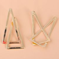 Boucles D&#39;oreilles Triangle En Alliage main image 4