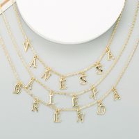 Alloy Letter Necklace main image 1