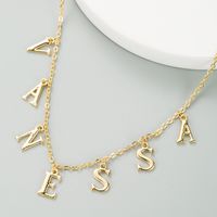 Alloy Letter Necklace main image 3