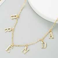 Alloy Letter Necklace main image 4