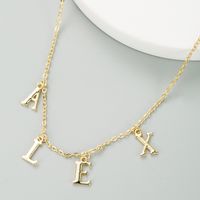 Alloy Letter Necklace main image 5