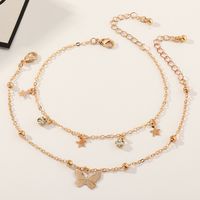 Creative Simple Star Butterfly Anklet Set main image 1
