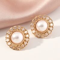 Fashion Golden Pearl Earrings main image 1
