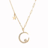 Star And Moon Exquisite Necklace sku image 1