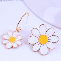 Korean Fashion  Daisy  Asymmetrical Stud Earrings main image 1