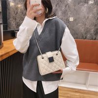 Fashion One-shoulder Messenger Rhombic Small Square Bag main image 4