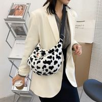 Cow Pattern Plush Messenger Shoulder Bag main image 6