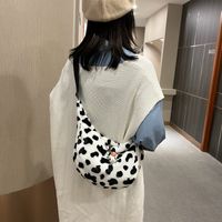 Cow Pattern Plush Messenger Shoulder Bag main image 5