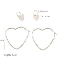 Fashion Peach Heart Earrings main image 3
