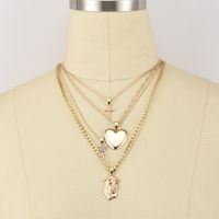Exaggerated Cross Pendant Multi-layer Women's New Necklace main image 5