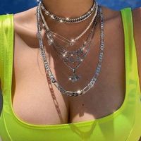 Fashion Angel Pearl Pin Multi-layer Chain Women's Necklace main image 2