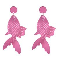 New Acrylic Plate Fish Earrings main image 3