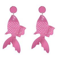 Nouvelles Boucles D&#39;oreilles Poisson Plaque Acrylique main image 3