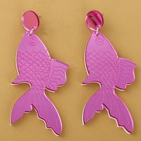 New Acrylic Plate Fish Earrings main image 6
