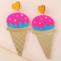 Cone Exaggerated Ice Cream Earrings main image 3