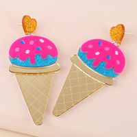 Cone Exaggerated Ice Cream Earrings main image 4