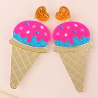 Cone Exaggerated Ice Cream Earrings main image 5