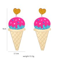 Cone Exaggerated Ice Cream Earrings main image 6