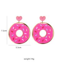 Exaggerated Cute Donut Food Long Earrings main image 3