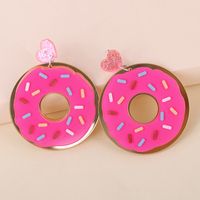 Exaggerated Cute Donut Food Long Earrings main image 4