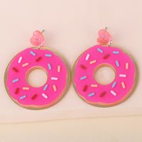 Exaggerated Cute Donut Food Long Earrings main image 5