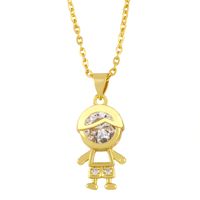 Fashion Doll 18k Gold Plated Necklace In Bulk main image 3