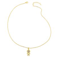 Fashion Doll 18k Gold Plated Necklace In Bulk main image 5