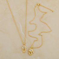 Fashion Doll 18k Gold Plated Necklace In Bulk main image 6